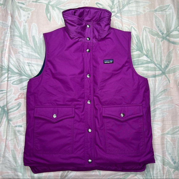 Patagonia Mirror Lake Vest Reversible Puffer Jacket Colorblock Warm Winter Large - Picture 4 of 10